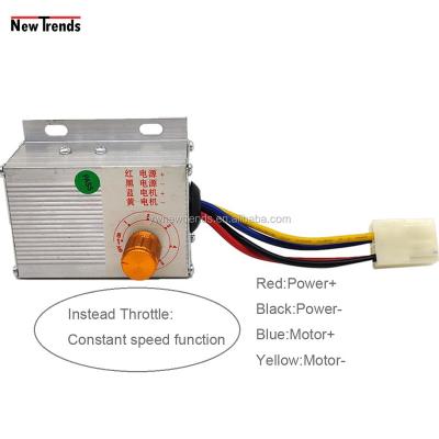 China Brush DC Motor 250W 12V Brushed DC Motor Controller with Constant Speed ​​Knob FIX SPEED Controller for sale