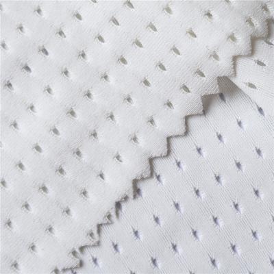 China Breathable Hole Nylon80% Spandex20% Stretch Fabric Circular Mesh Fabric For Sports for sale