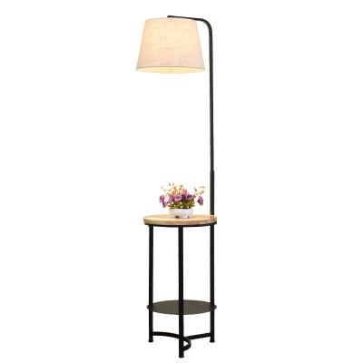 China Modern Nordic creative coffee table reading study reading smart storage living room bedside bedroom sofa floor lamp intelligent vertical log lamp for sale