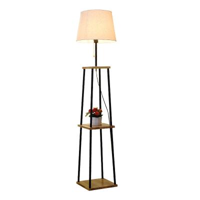 China Simple modern vertical floor-to-ceiling bedside lamp study living room bedroom floor lamp Nordic modern bookshelf floor lamp for sale