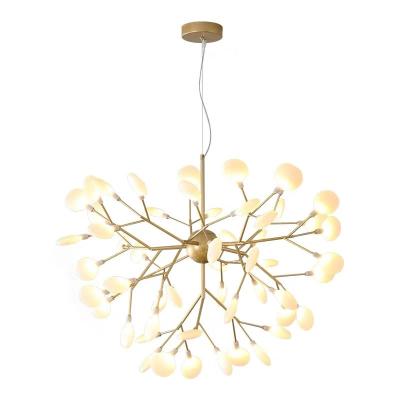 China Warm Modern Classic Decorative Room Atmosphere Lamp Bedroom Firefly Style Minghao Chandelier Acrylic Shade for sale