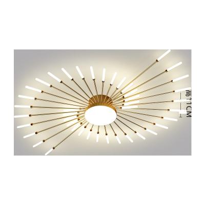 China Modern Art Room Decor Fireworks Lights Living Room Bedroom Chandelier Modern Home Led Ceiling Lamp for sale