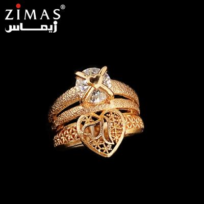 China FASHIONABLE Luxury Custom Huge Gold Plated Zircon Ring Wholesale Gold Listed Copper Jewelry China Vendor for sale