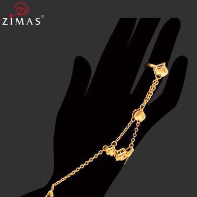 China FASHIONABLE 2021 no fading jewelry 18K gold zircon chain wholesale bracelet for kids bracelets china sellers for bracelets and chains for sale