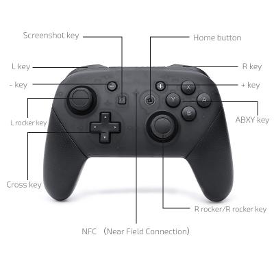 China New Wireless Switch Pro Controller Gamedpad Pro Controller Support NFC Wireless Nintendo Switch Controller Support NFC - Red and Blue for sale