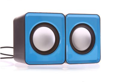 China USB Powered Mini Desktop Computer Speakers , Blue Stylish Computer Speakers for sale