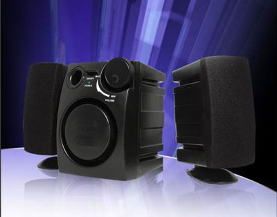 China Beautiful Compact 2.1 Computer Speakers Subwoofer Black ABS High Efficiency for sale