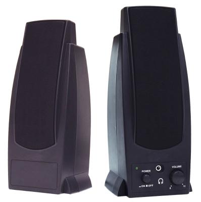 China Compact 2.0 Multimedia Computer Speakers , 4Ohm Amplifier Computer Speakers 3.5mm Jack for sale