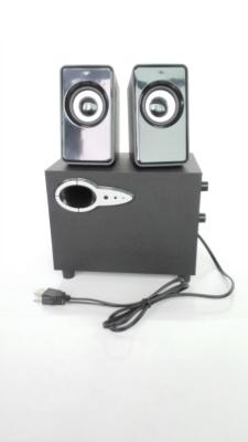 China 10W HIFI Power Wooden Computer Speakers , 2.1 Desktop Super Bass Computer Speakers for sale