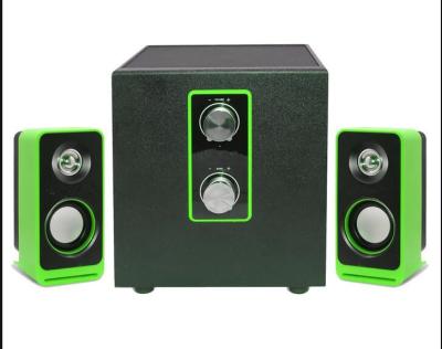 China Wooden Fashionable 2.1 Multimedia Speakers Active With Bass Control for sale