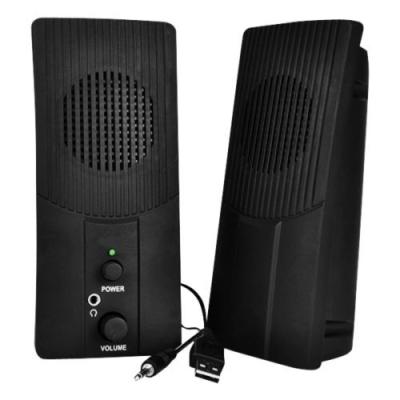 China Multimedia Loud Computer Stereo Speakers Small USB With LED Light for sale