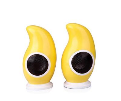 China Unique 2.0 Multimedia Sound USB Powered PC Speakers With Volume Control Mango Shape for sale