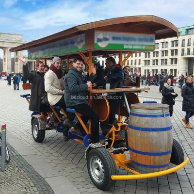 China Aluminum Alloy Best seller 19 person electric beer party bike park mobile bar electric beer bike for sale for sale