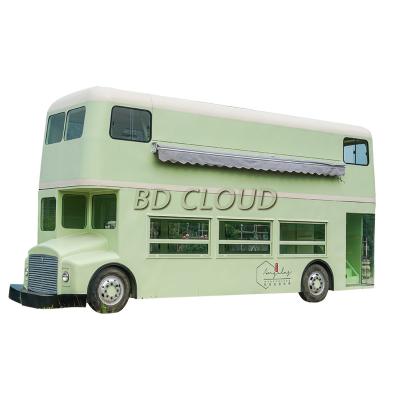 China Double processing plant factory vending bus vegetable kiosk directly for sale for sale