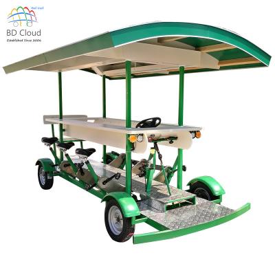 China Street Used Electric Quadricycle Beer Bicycle For City Tour for sale