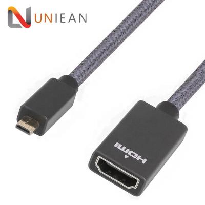 China COMPUTER HDMI Micro To Micro HDMI Cable 4K HDMI Female Converter For Connecting Mobile Phone HD TV Digital Cameras for sale