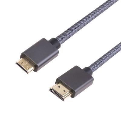 China HDTV New Products 4K*2K 60Hz Gold Plated Mini HDMI CM To HDMI AM Cable For Multimedia And Projector for sale