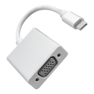 China Connect A USB C Computer Guy TYPE C To VGA Cord To Male Computer Video Cable Type C USB 3.0 To Female VGA Converter Adapter for sale