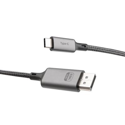 China 1M/2M High Quality Aluminum USB3.1 Camera Type C to DP DisplayPort Braided Cable 8K 60Hz for sale