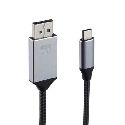 China 2021 Fast Charging 4K* Camera New Arrival 2K@60HZ Braided Aluminum Type C Cable 3.0 USB USB Type C To DP DisplayPort Cable for sale