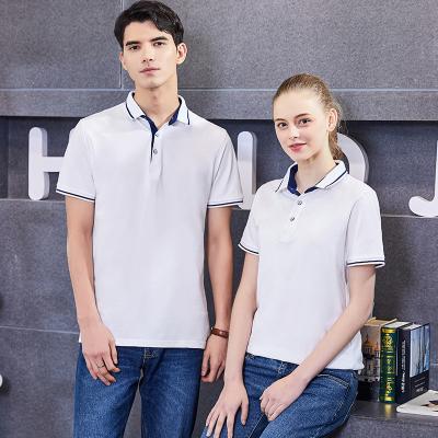 China Anti-Wrinkle Mens Cotton Spandex Blend Fabric Short Sleeve Polo Shirt Sport Golf Training Premium Breathable Stretch Leisure for sale