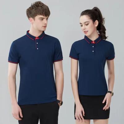 China Custom Made High Quality Anti-wrinkle Cotton Golf Embroidered Lapel Premium Luxury Polo Shirts Men's Simple Short Sleeve Business for sale