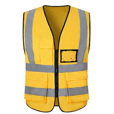 China Custom High Visibility Clothing Safety Vest Reflector Tape Reflector Pavement Safety Reflective Vest With Logo for sale