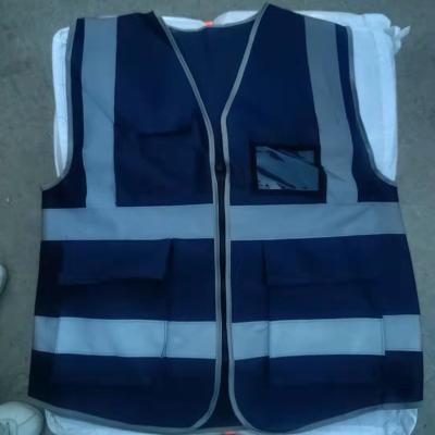 China 100% Reflective Roadway Safety Custom Visibility Vest In Polyester High Security Jacket Construction With Logo for sale