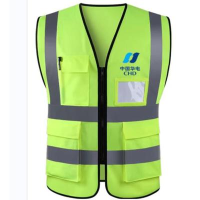 China Wholesale 100% Reflective Roadway Safety Construction Safety Polyester Vest Custom Protective Jacket Safety Vest With Logo for sale