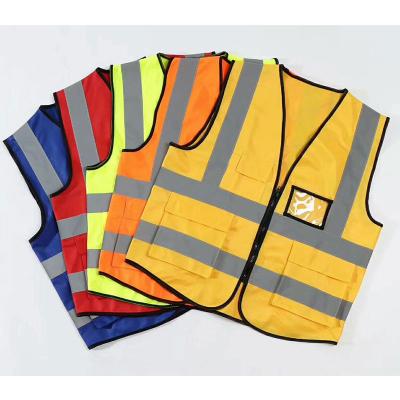 China Custom Made Jacket High Visibility Construction Safety Clothing Work Pavement Safety Reflective Vest With Logo for sale