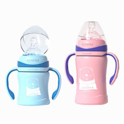 China Free Sale 120Ml/220Ml BPA Price Promotional Baby Glass Bottle Best Newborn Baby Feeding Bottle for sale