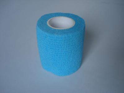 China Self Adhesive Vet Wrap Custom size Strong nonwoven Elastic Medical blue Bandage for sale