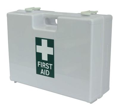 China Emergency box first aid kit strong metal first aid large box in white for sale