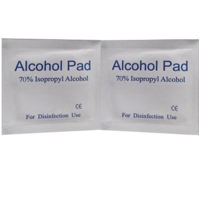 China Alcohol pad Cleansing and Antiseptic wipe Pre-injection Swab in custom size for sale