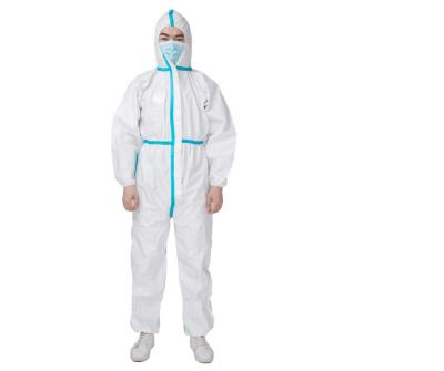 China CE and FDA approval anti COVID-19 PP + PE Coveralls Adult Size for sale