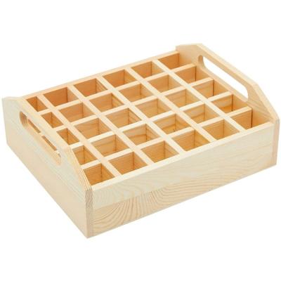 China High Quality China Natural Essential Oil Holders TOP Display Storage Color Box Customized Wooden Layered Box for sale