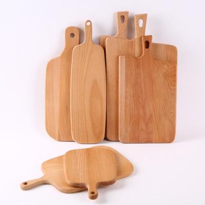 China Wholesale Custom Disposable Personalized Big Small Thick Acacia Walnut Beech Wood Bamboo Cutting Board With Handle For Kitchen for sale