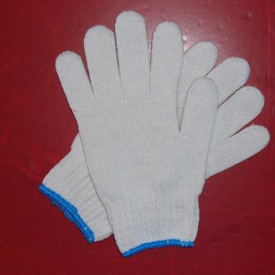 China Hot Selling Bleached Protection Labor Market Cotton Knitting Glove for sale