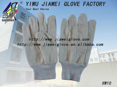 China Cotton drill cotton drill canvas working gloves / guantes de trabajo for sale