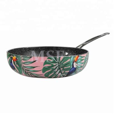 China Customized Decal Sustainable Pressing Aluminum Frying Pan MSF-6873 for sale