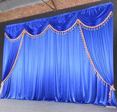 China classic wedding centerpieces high quality 68D ice decoration gauze curtain backdrop wedding silk party supplies for sale