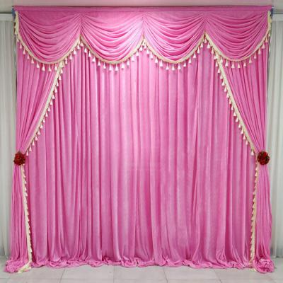 China New pure gold velvet curtain wedding gold velvet backdrop wedding backdrop backdrop for wedding pre for sale