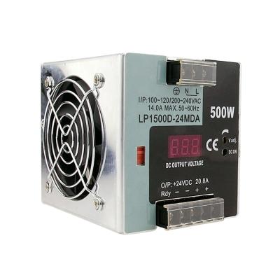 China Factory Dinrail LP1500D 500W 12V 24V AC DC Power Supply Led Light Unit for sale