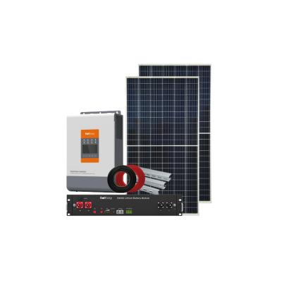 China ESS Energy Storage System 5kwh Lithium Battery Single Phase mppt 5kw Solar System Residential Hybrid Kits For Home for sale