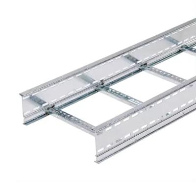 China Steel Cable Ladder Tray With Fire Resistance Wall Mounted Installation Silver Finish for sale