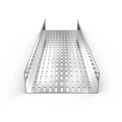 China Silver Stainless Steel Cable Tray Corrosion Resistance Wall Mounted Installation Allows for sale