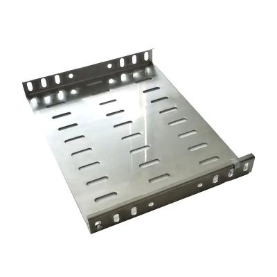 China Excellent Ventilation Stainless Cable Tray 1.2mm-2.5mm Easy Installation Silver Color for sale