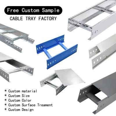 China Fire Retardant Steel Cable Ladder Tray / Cable Tray For Safe Wire Management for sale