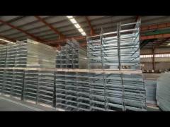 Customizable Silver Steel Ladder Type Cable Tray Wall Mounted for Fire Resistant Cable Management