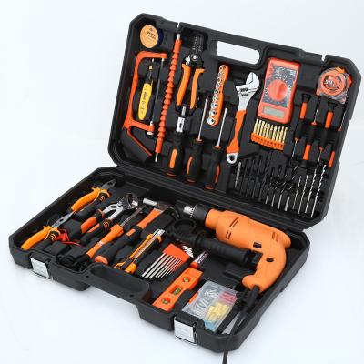 China Tools Power Tool Set Cordless Drill Battery Cordless Drive 130Pcs Hammer Drill Combination Kit for sale